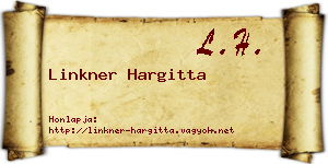 Linkner Hargitta névjegykártya